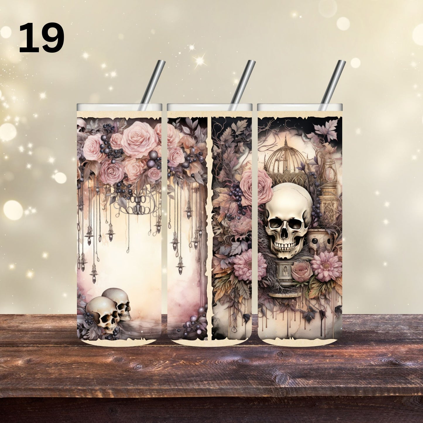 Victorian Skulls - Adhesive Vinyl Wrap - 20 Designs