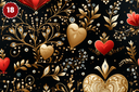 Queen of Hearts Collection - Adhesive Vinyl 12x12 Sheets - 20 Design Options