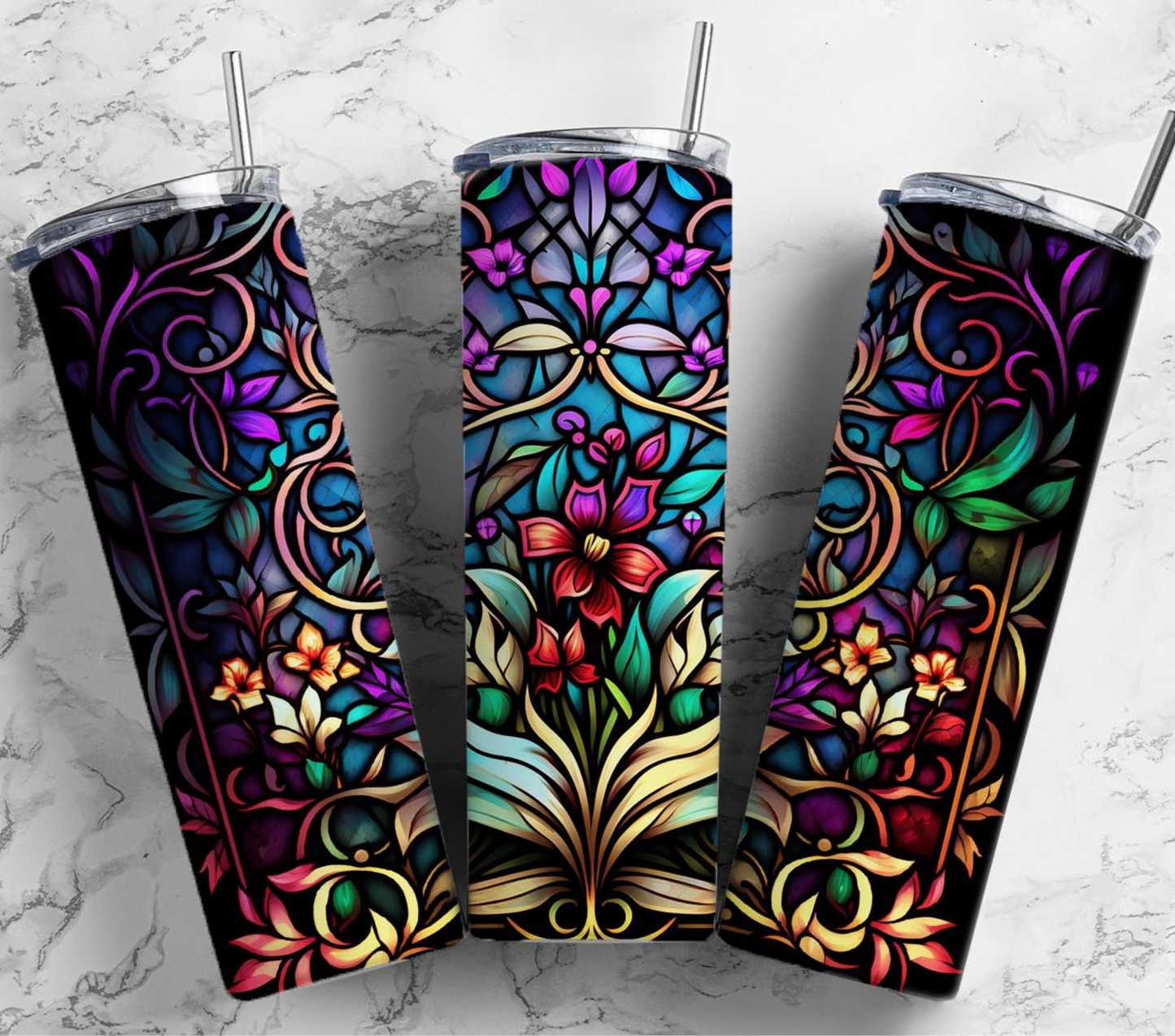 Stained Glass - Adhesive Vinyl Wraps - 30 Design Options