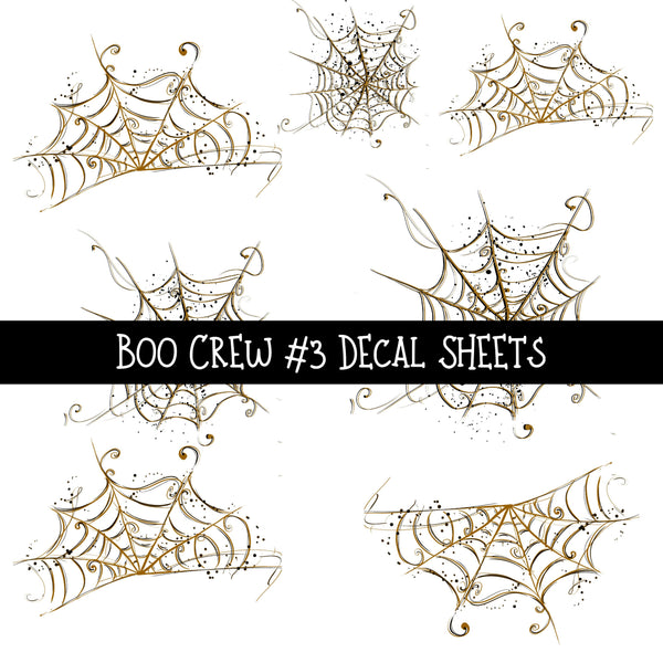 Boo Crew UV DTF Decal sheets 3 designs available