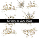 Boo Crew UV DTF Decal sheets 3 designs available