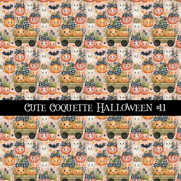 Cute coquette Halloween collection- 12x12 vinyl sheets 15 designs available