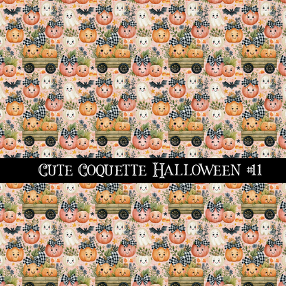 Cute coquette Halloween collection- 12x12 vinyl sheets 15 designs available