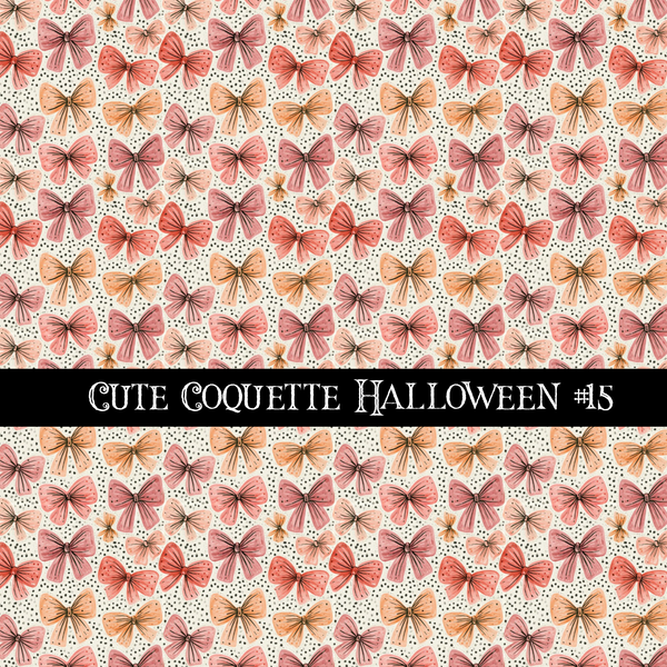 Cute coquette Halloween collection- 12x12 vinyl sheets 15 designs available