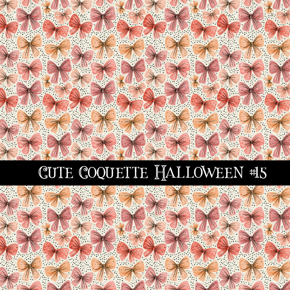 Cute coquette Halloween collection- 12x12 vinyl sheets 15 designs available