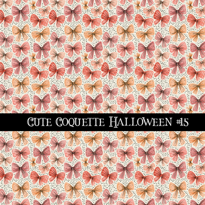 Cute coquette Halloween collection- 12x12 vinyl sheets 15 designs available