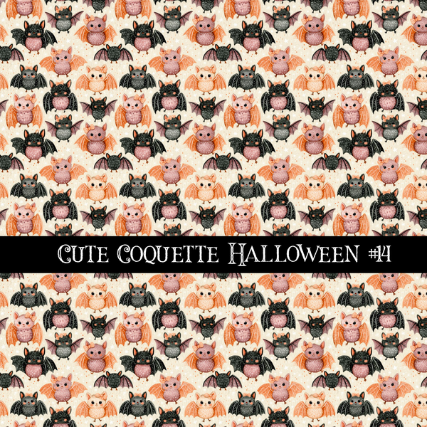 Cute coquette Halloween collection- 12x12 vinyl sheets 15 designs available