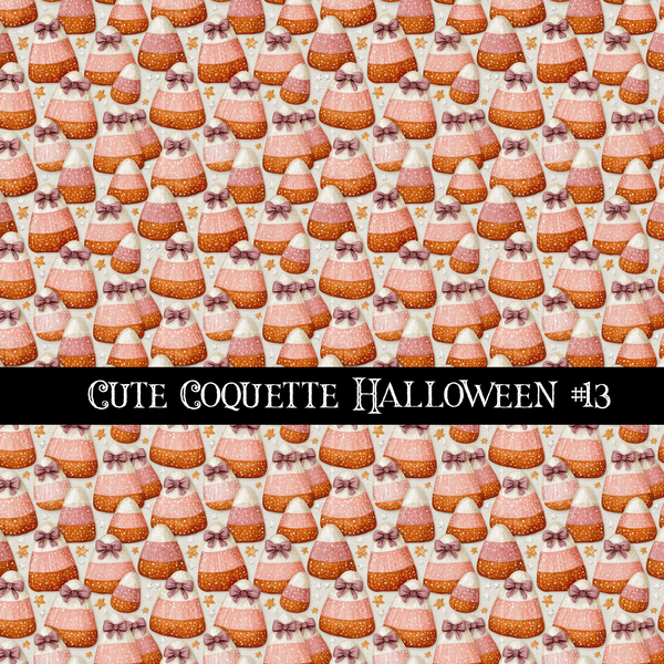 Cute coquette Halloween collection- 12x12 vinyl sheets 15 designs available