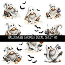 Halloween Gnomes UV DTF Decal sheets 6 Designs available