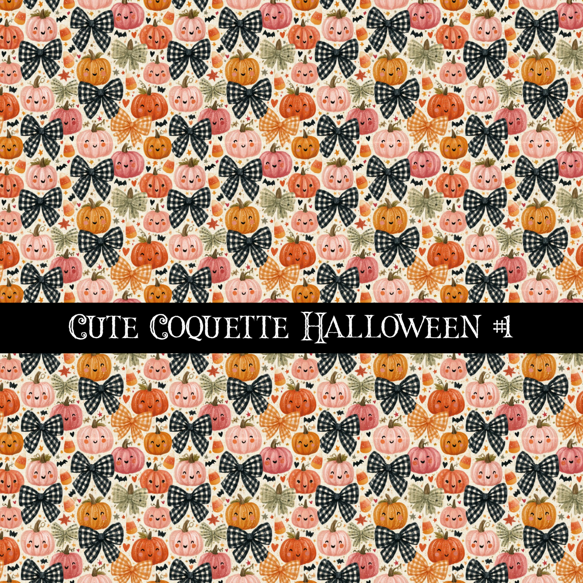 Cute coquette Halloween collection- 12x12 vinyl sheets 15 designs available