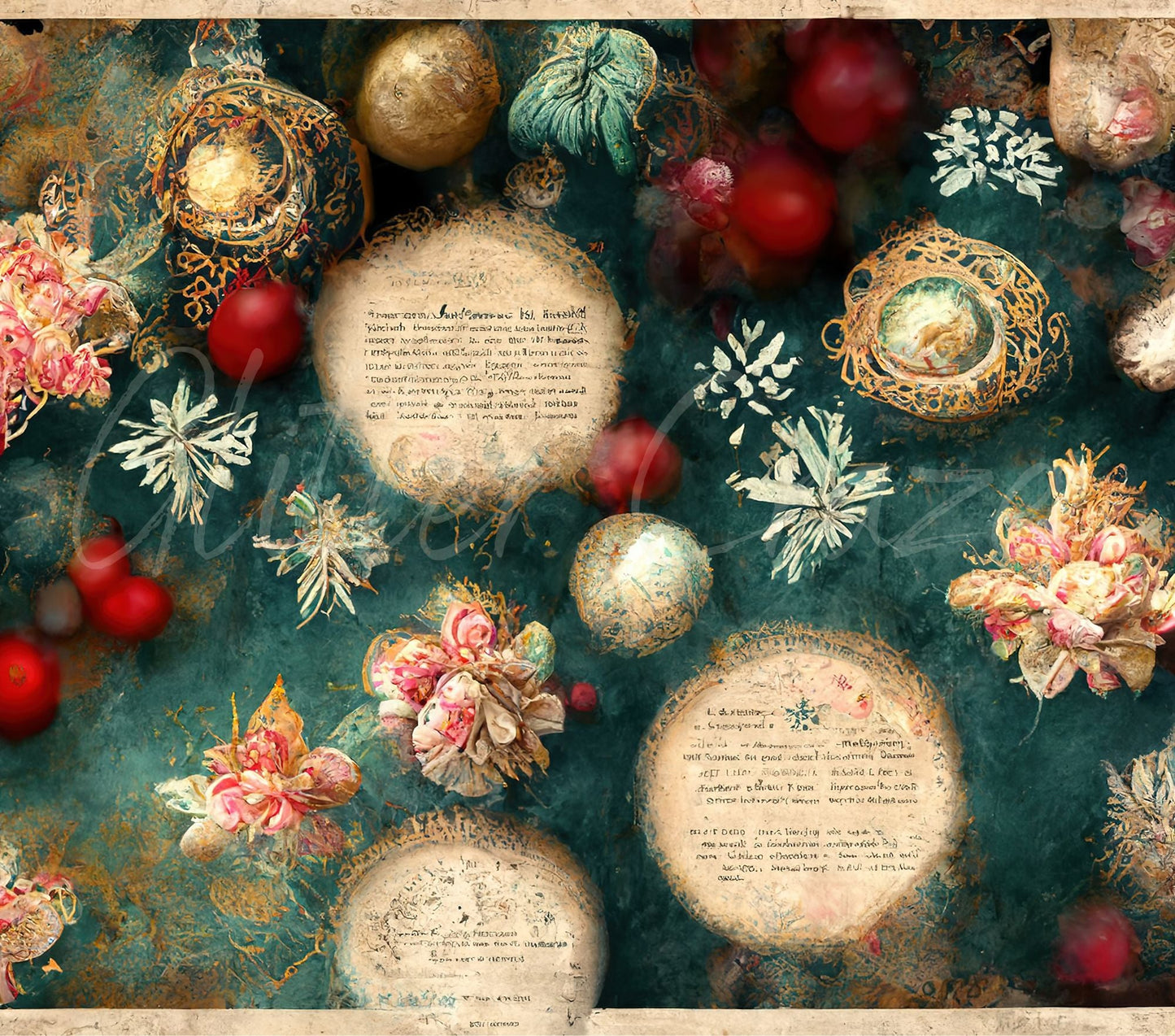 Vintage Christmas - Adhesive Vinyl Wrap