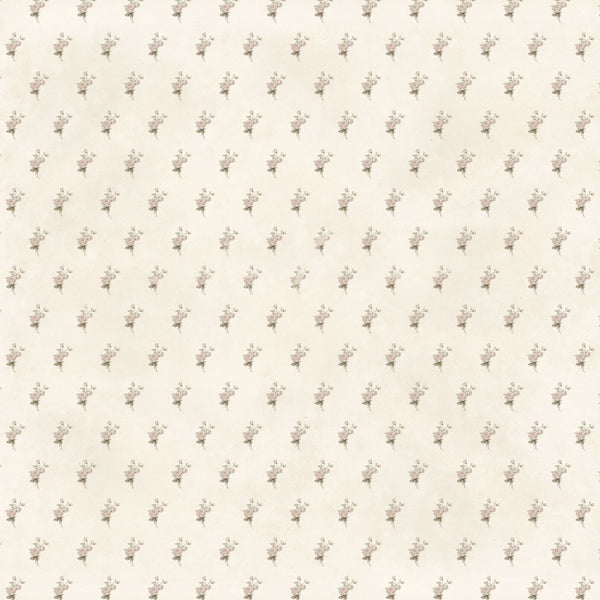 Vintage Brown Floral Collection - Adhesive Vinyl 12x12 Sheet - 12 Designs available