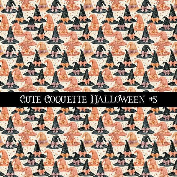 Cute coquette Halloween collection- 12x12 vinyl sheets 15 designs available