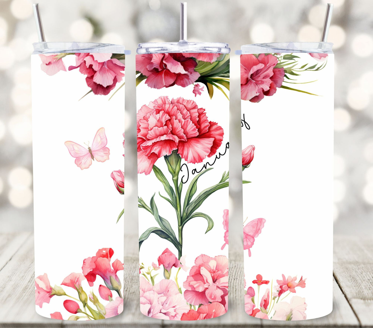 The Year in Flowers - Adhesive Vinyl Wraps - 12 Design Options