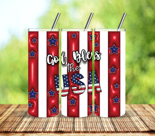 Patriotic Puff - Adhesive Vinyl Wrap - 8 Design options