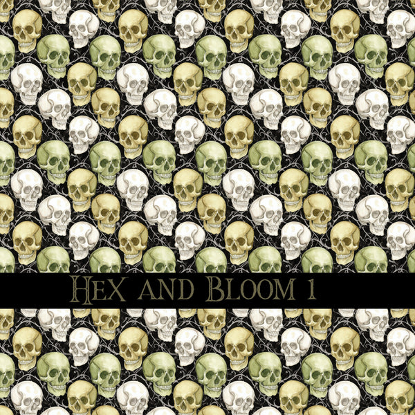 Hex and Bloom Vinyl collection- 12x12 vinyl sheets-16 designs available