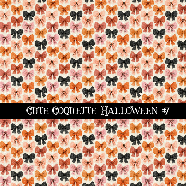 Cute coquette Halloween collection- 12x12 vinyl sheets 15 designs available