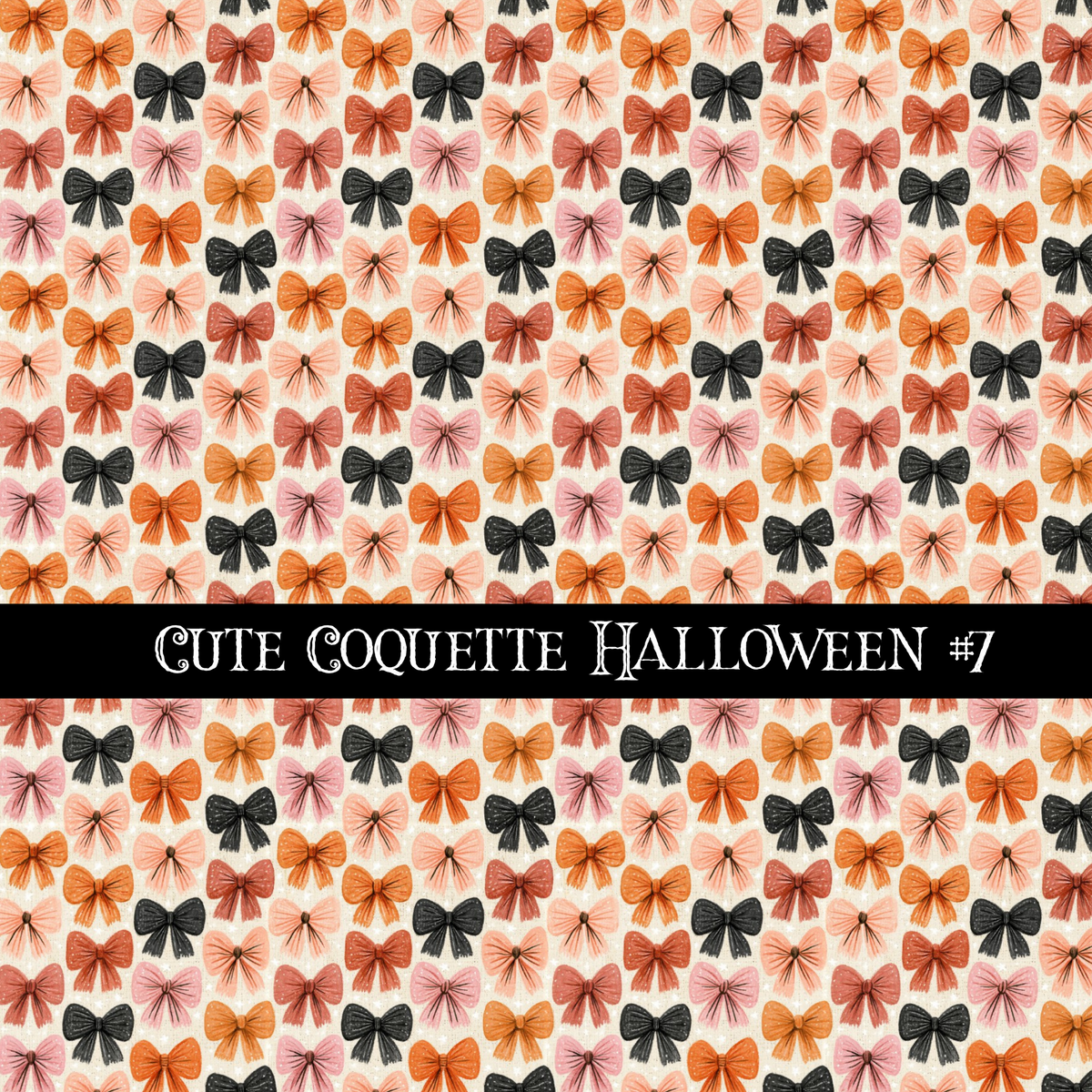 Cute coquette Halloween collection- 12x12 vinyl sheets 15 designs available