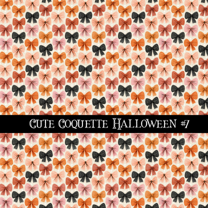 Cute coquette Halloween collection- 12x12 vinyl sheets 15 designs available