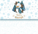 Blue Hello Winter Wrap - Adhesive Vinyl Wrap and 12x12 sheets