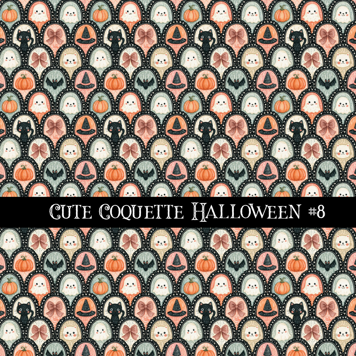 Cute coquette Halloween collection- 12x12 vinyl sheets 15 designs available