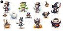 Halloween - UV DTF Decal sheets 10x5 inches 4 styles