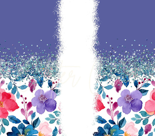 Floral Split - Adhesive Vinyl Wrap - 7 Design Options