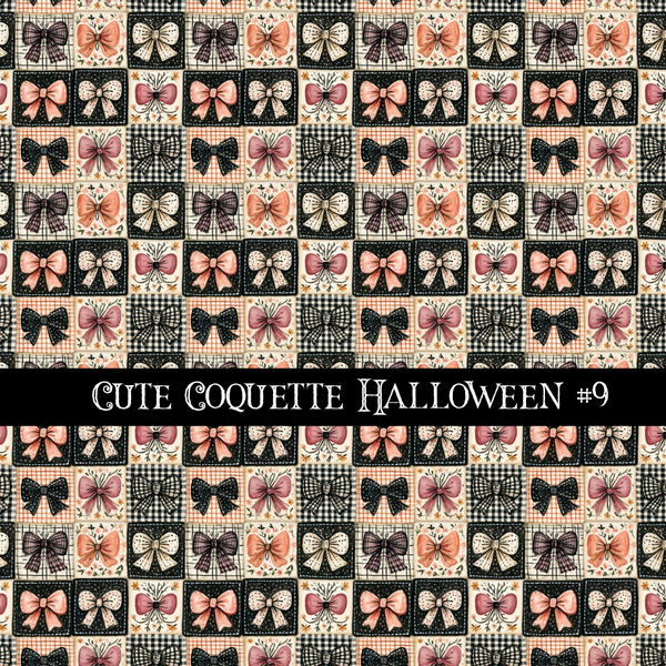 Cute coquette Halloween collection- 12x12 vinyl sheets 15 designs available