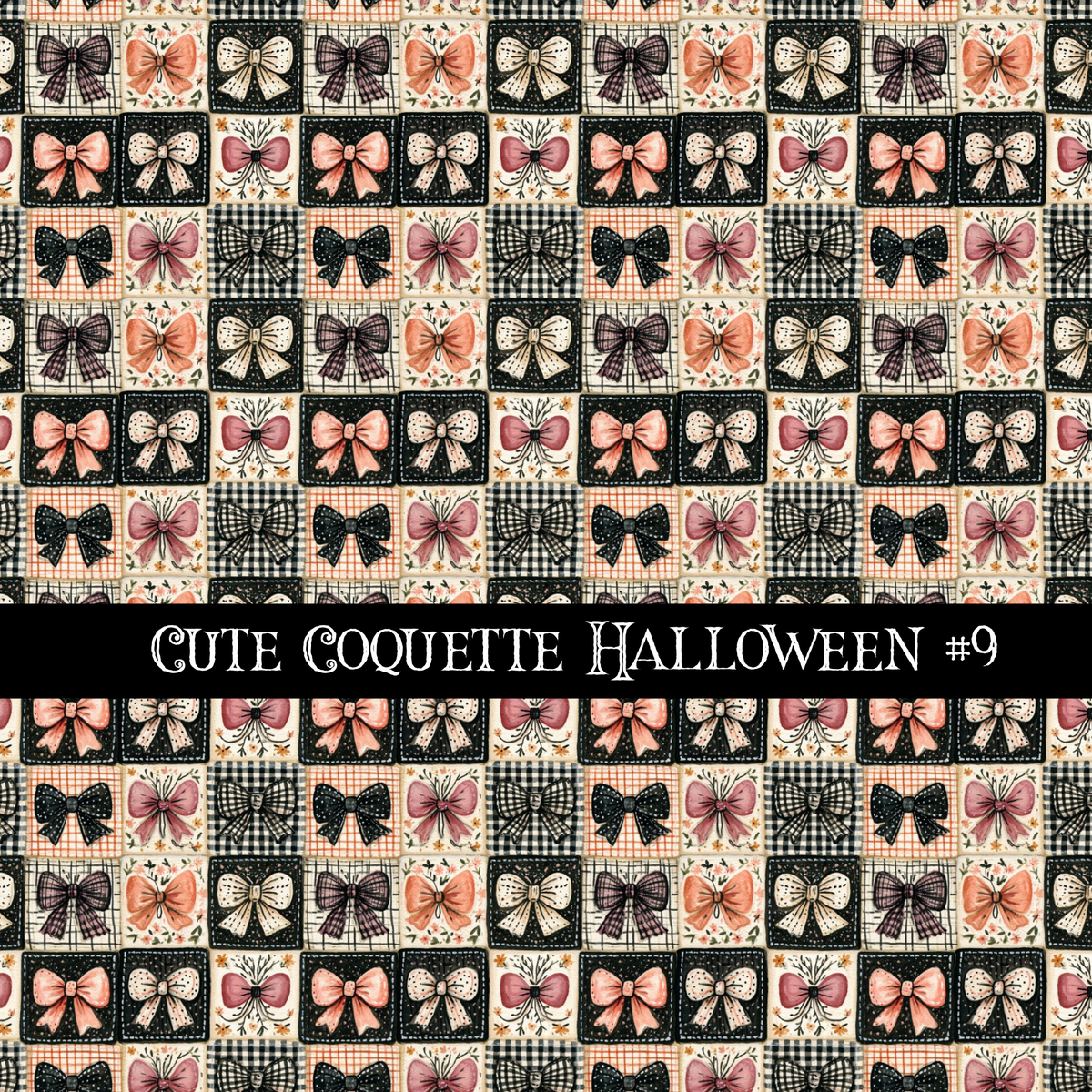 Cute coquette Halloween collection- 12x12 vinyl sheets 15 designs available