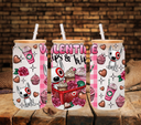 Valentine Sips and Trips- UV DTF 16oz Libbey wrap