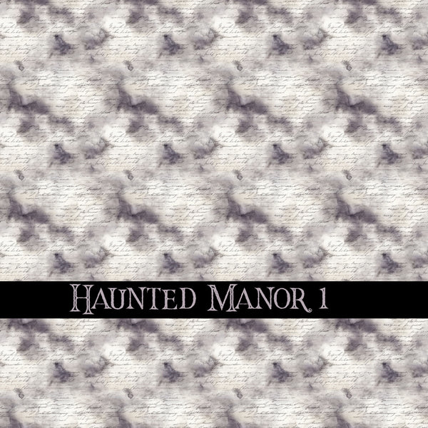 Haunted Manor Vinyl collection- 12x12 vinyl sheets-16 designs available