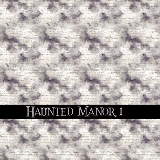Haunted Manor Vinyl collection- 12x12 vinyl sheets-16 designs available