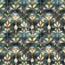 Stained Peacock - Adhesive Vinyl Wrap and 12x12 Sheets - 12 Design Options