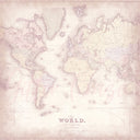Vintage map - Adhesive Vinyl 12x12 Sheet - 12 Designs