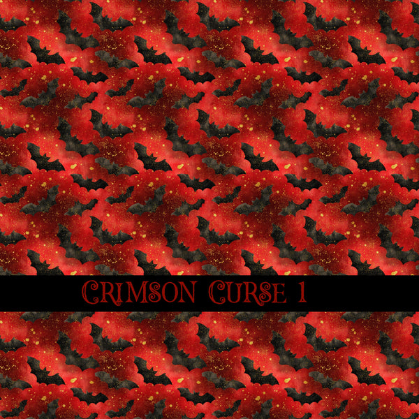 Crimson Curse Vinyl collection- 12x12 vinyl sheets-14 designs available