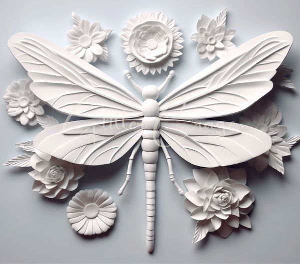 3D Dragonflies - Adhesive Vinyl Wrap - 8 designs