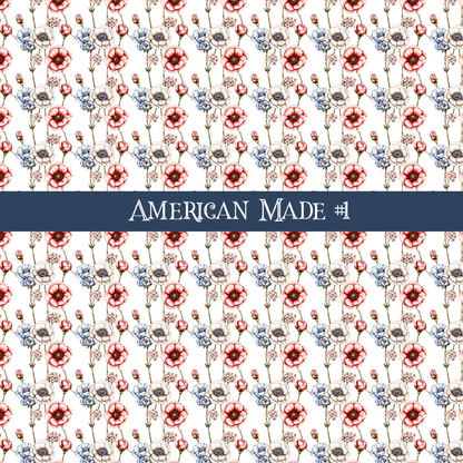 American Made- vinyl sheets 10 (Patterns to choose from)