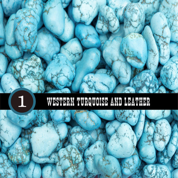 Western Turquoise and Leather Collection Vinyl collection- 12x12 vinyl sheets-20 designs available