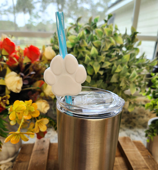 Paw Print - Straw Topper