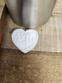 Conversation Hearts - Straw Toppers