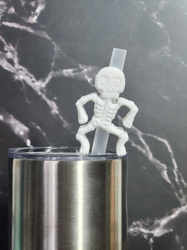 Skeleton - Straw Topper