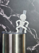 Skeleton - Straw Topper