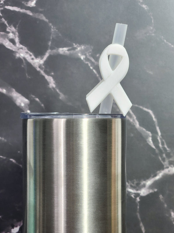 Awareness Ribbon - Straw Topper