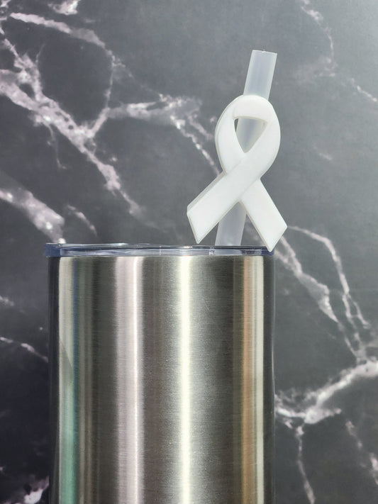 Awareness Ribbon Straw Topper