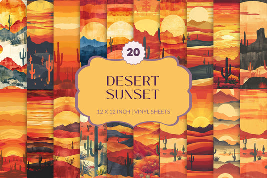 Desert Sunset - 12 Design options - 3 size options