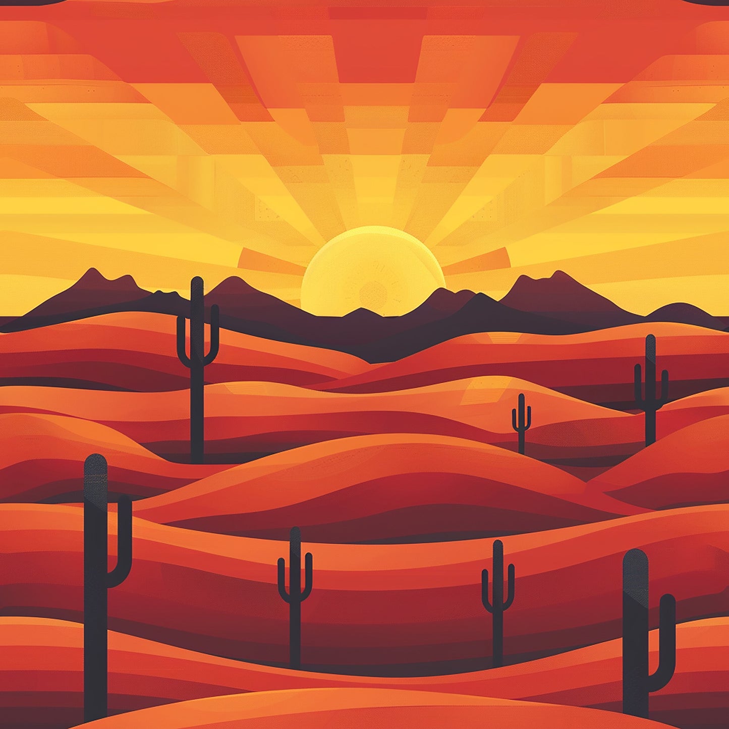 Desert Sunset - 12 Design options - - Adhesive Vinyl Wrap and 12x12 Sheets