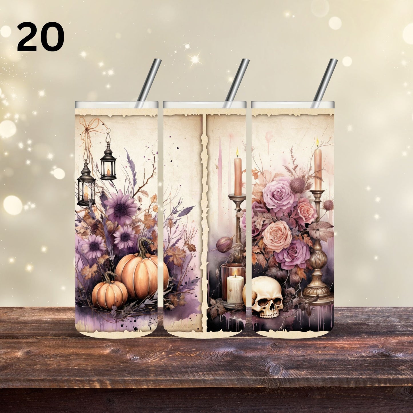 Victorian Skulls - Adhesive Vinyl Wrap - 20 Designs