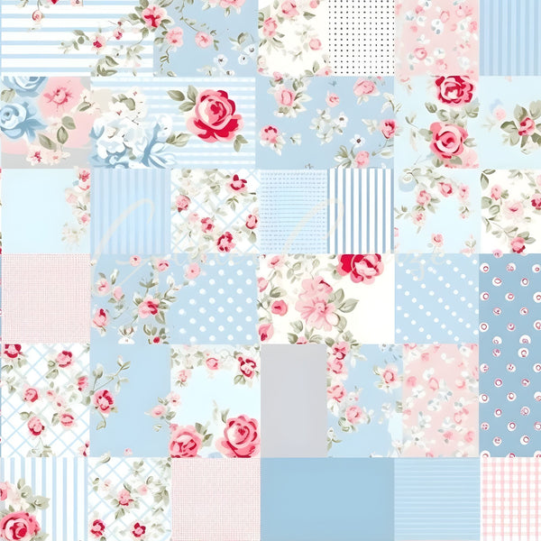Shabby Chic - Adhesive Vinyl 12x12 Sheets - 24 Design options