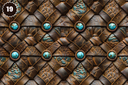 Turquoise and Brown Tooled Leather - Adhesive Vinyl 12x12 Sheets - 22 Design Options