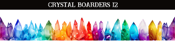 Crystals Borders UV DTF - 8 Design Options